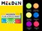 MEEDEN Fluorescent Acrylic Paint Set, 6 High Flow Colors (2 oz, 60 ml), Neon Fluid Acrylic, Glow in the Dark Paints for Canvas Painting